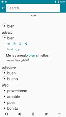 Arabic - Spanish android App screenshot 6